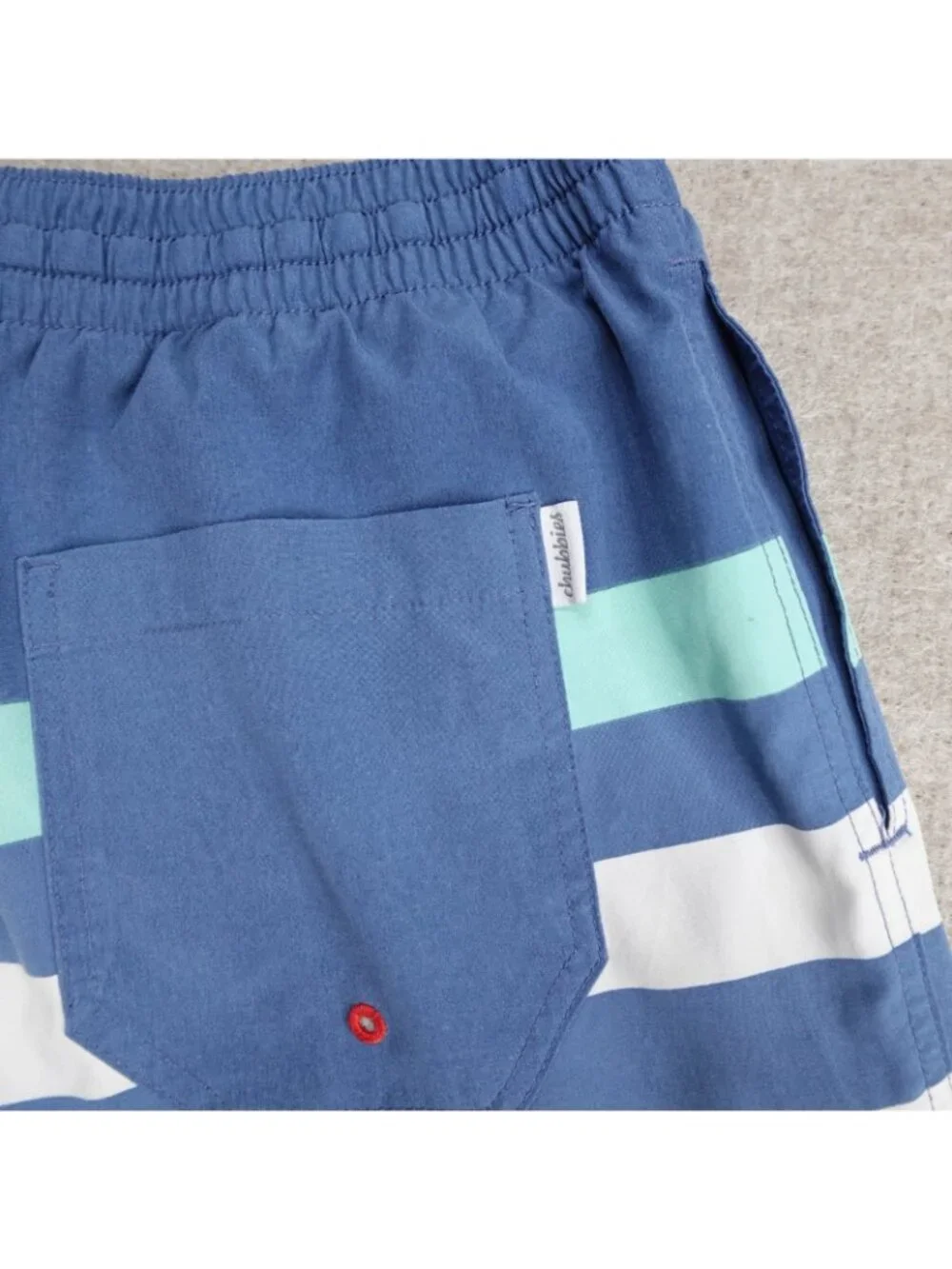 Chubbies Mens Shorts Large Blue Striped Drawstring 8